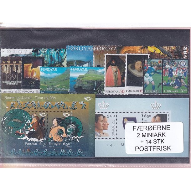 F�r�erne - 2 Miniark + 14 Stk. - Postfrisk