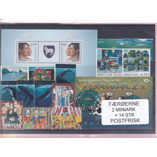 Frerne - 2 Miniark + 14 Stk. - Postfrisk