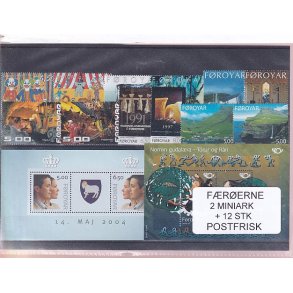 F�r�erne - 2 Miniark + 12 Stk. - Postfrisk