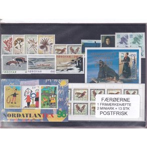 F�r�erne - 1 Frim�rkeh�fte + 2 Miniark + 13 Stk. - Postfrisk
