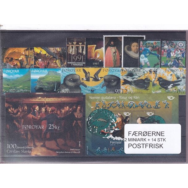 F�r�erne - 2 Miniark + 14 Stk. - Postfrisk