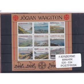 F�r�erne - 1 Miniark 528 - 534 - Postfrisk