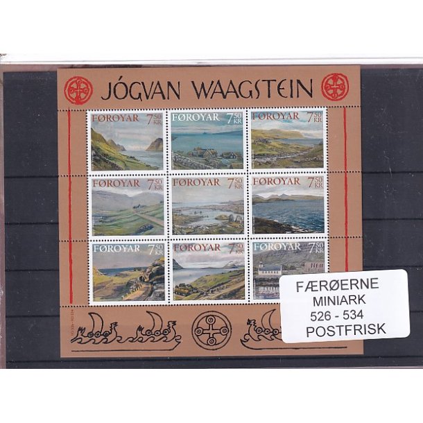 F�r�erne - 1 Miniark 528 - 534 - Postfrisk