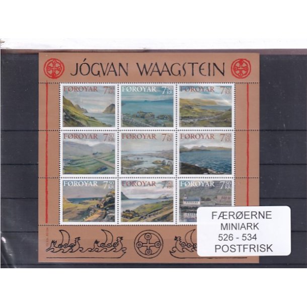 F�r�erne - 1 Miniark 528 - 534 - Postfrisk