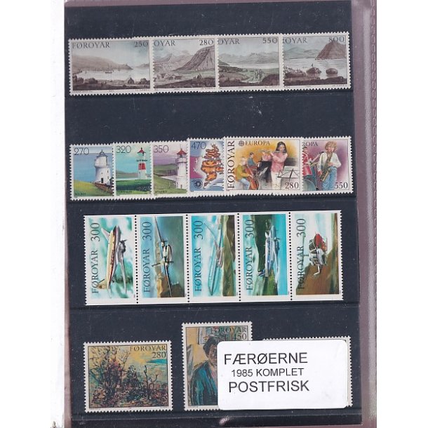 F�r�erne - 1985 Komplet - Postfrisk