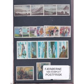F�r�erne - 1985 Komplet - Postfrisk