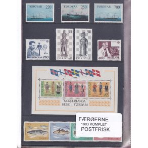 F�r�erne - 1983 Komplet - Postfrisk