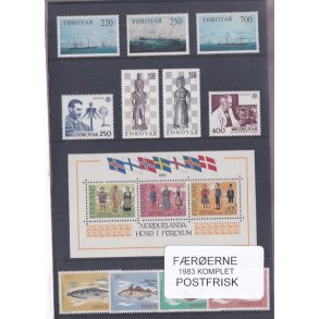 F�r�erne - 1983 Komplet - Postfrisk