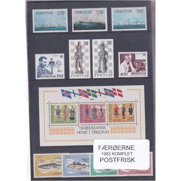 Frerne - 1983 Komplet - Postfrisk