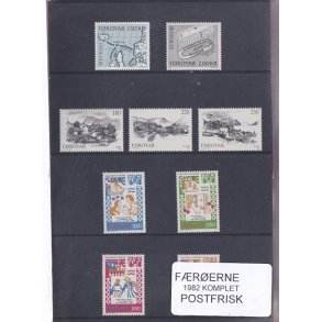 F�r�erne - 1982 Komplet - Postfrisk