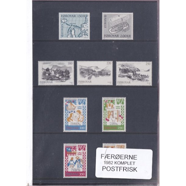 F�r�erne - 1982 Komplet - Postfrisk