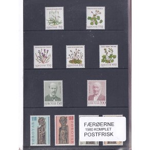 F�r�erne - 1980 Komplet - Postfrisk