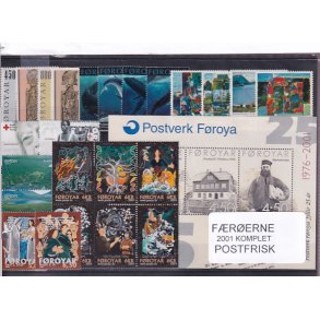 F�r�erne - 2001 Komplet - Postfrisk