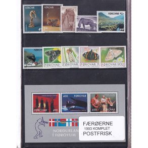 F�r�erne - 1993 Komplet - Postfrisk