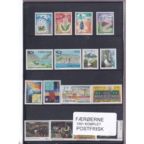 F�r�erne - 1991 Komplet - Postfrisk