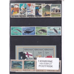 F�r�erne - 1990 Komplet - Postfrisk