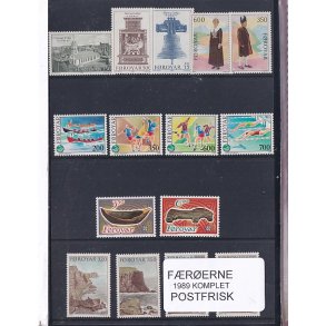F�r�erne - 1989 Komplet - Postfrisk