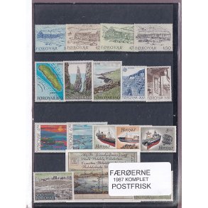 F�r�erne - 1987 Komplet - Postfrisk