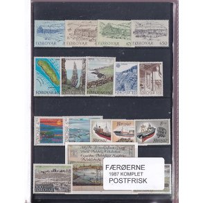 F�r�erne - 1987 Komplet - Postfrisk