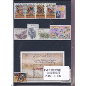 F�r�erne - 1986 Komplet - Postfrisk