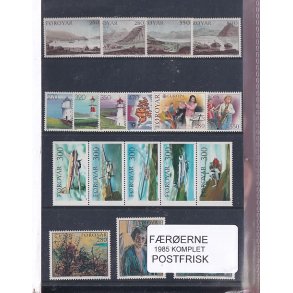 F�r�erne - 1985 Komplet - Postfrisk