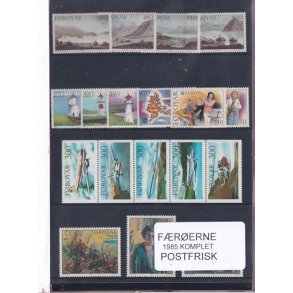 F�r�erne - 1985 Komplet - Postfrisk