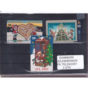 Danmark - Julemrke p Telekort - 1993 - 1997 - 1998
