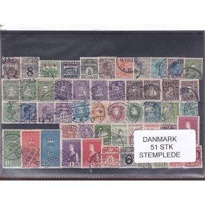 Danmark Samling -  51 Stk. Stemplede