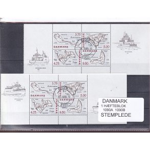 Danske Smer AFA 1090 A -1090 B - Stemplet