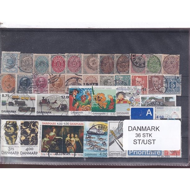 Danmark Samling - 36 Stk. Stemplet/Ustemplet