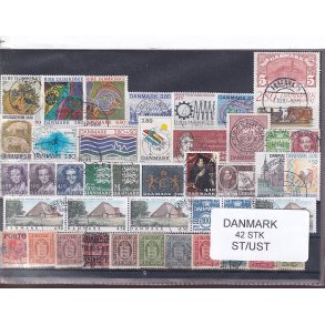 Danmark Samling - 42 Stk. Stemplet/Ustemplet