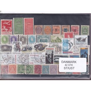 Danmark Samling - 42 Stk. Stemplet/Ustemplet
