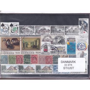 Danmark Samling - 33 Stk. Stemplet/Ustemplet