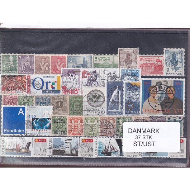 Danmark Samling - 37 Stk. Stemplet/Ustemplet