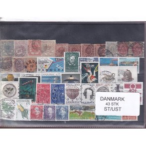 Danmark Samling - 43 Stk. Stemplet/Ustemplet