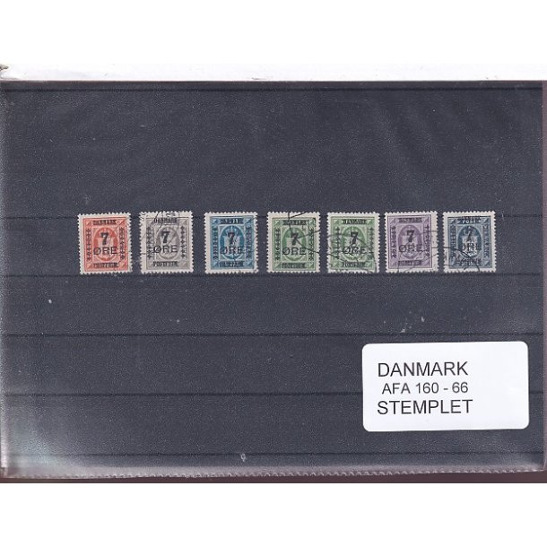 Danmark Samling - AFA 160 - 66 -  Stemplet