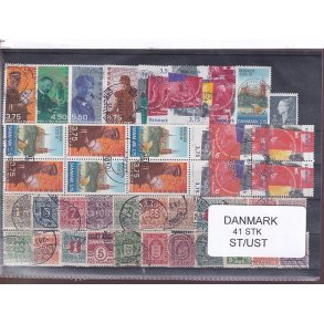Danmark Samling - 41 Stk. Stemplet/Ustemplet