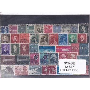 Norge Samling - 42 Stk.  - Stemplet