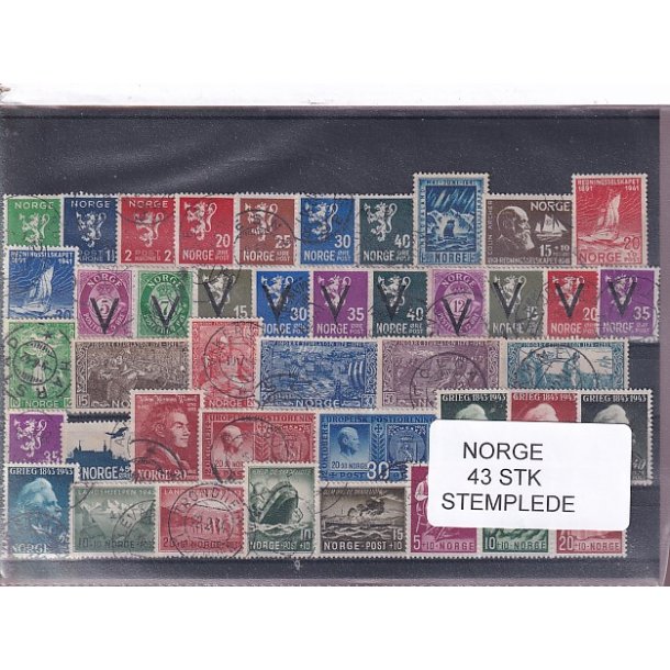 Norge Samling - 43 Stk.  - Stemplet