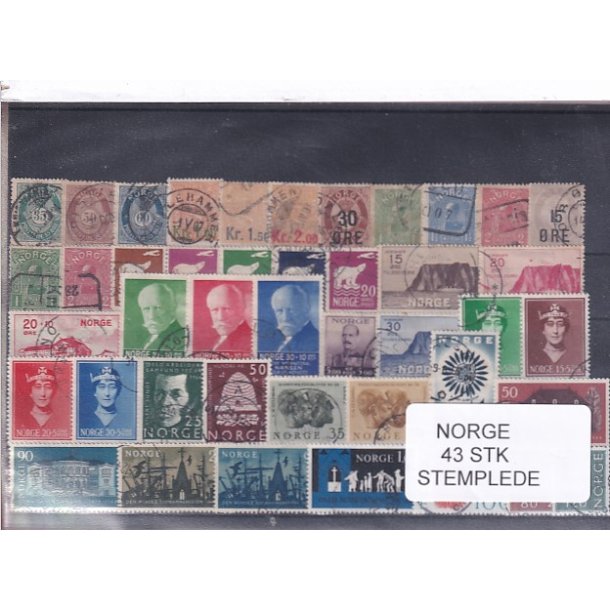 Norge Samling - 43 Stk.  - Stemplet