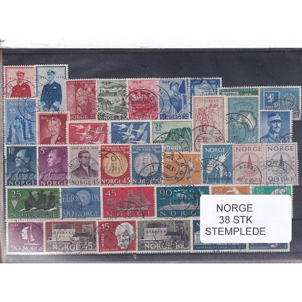 Norge Samling - 38 Stk.  - Stemplet