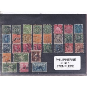 Philipinerne - 30 Stk. Stemplet