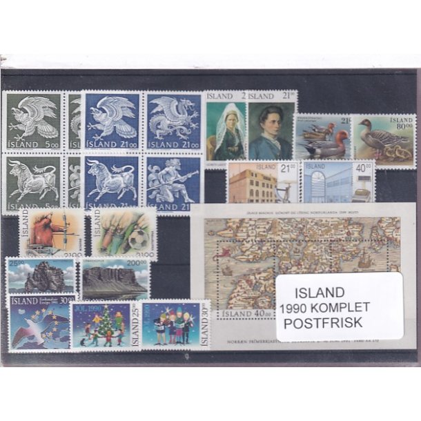 Island - 1990 Komplet - Postfrisk