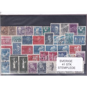 Sverige - 41 Stk. - Stemplet