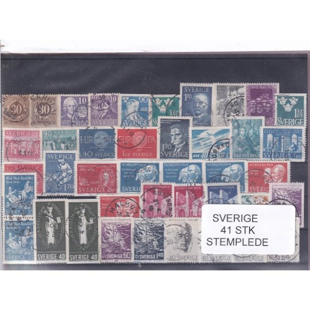 Sverige - 41 Stk. - Stemplet