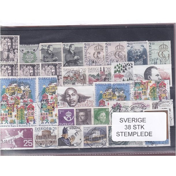 Sverige - 38 Stk. - Stemplet