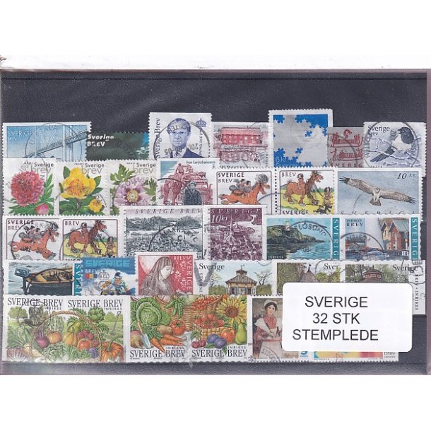 Sverige - 32 Stk. - Stemplet
