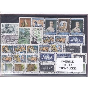 Sverige - 30 Stk. - Stemplet