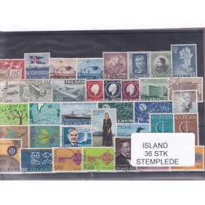 Island - 36 Stk. - Stemplet
