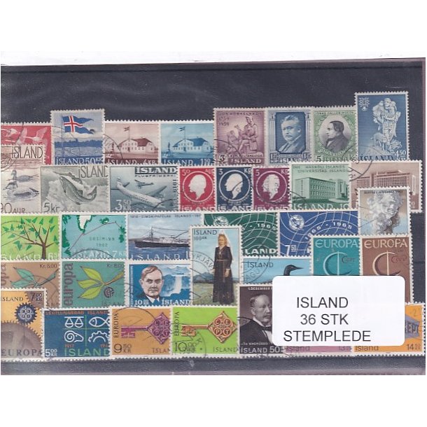 Island - 36 Stk. - Stemplet